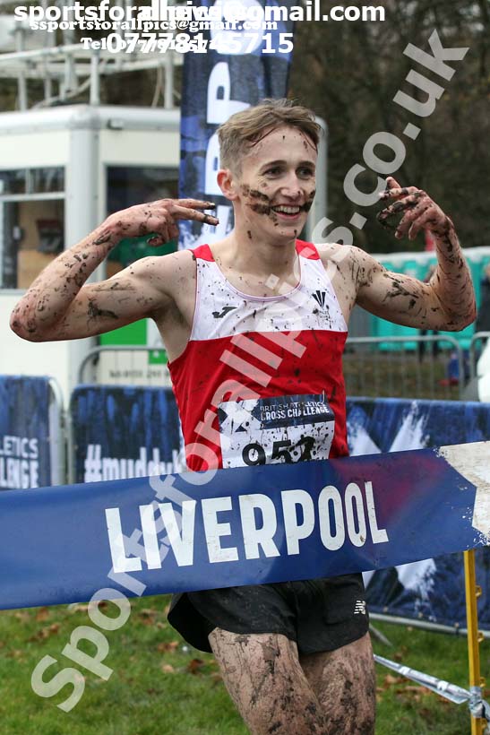 Mens under-20s, 2019 European Cross Country Trials and British Cross Challenge, Sefton Park, Liverpool.  Photo: David T. Hewitson/Sports for All Pics